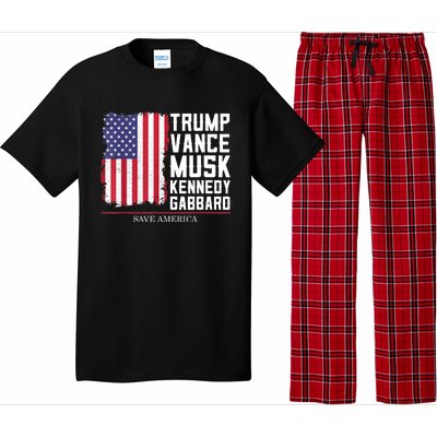 Trump Vance Musk Kennedy Gabbard 2024 Save America Pajama Set