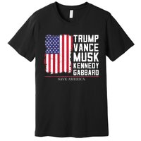 Trump Vance Musk Kennedy Gabbard 2024 Save America Premium T-Shirt