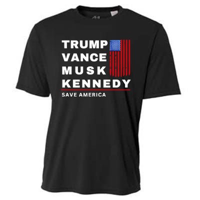 Trump Vance Musk Kennedy Save America Cooling Performance Crew T-Shirt