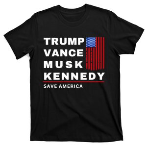 Trump Vance Musk Kennedy Save America T-Shirt