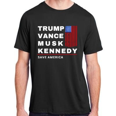 Trump Vance Musk Kennedy Save America Adult ChromaSoft Performance T-Shirt