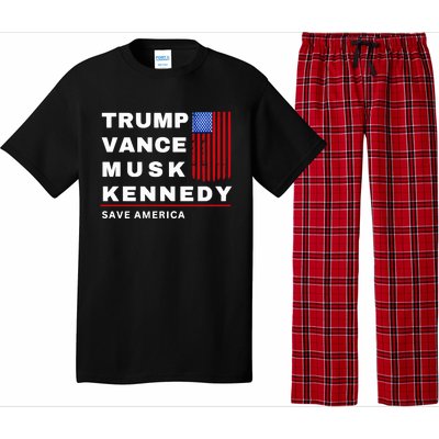 Trump Vance Musk Kennedy Save America Pajama Set