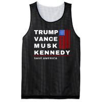 Trump Vance Musk Kennedy Save America Mesh Reversible Basketball Jersey Tank