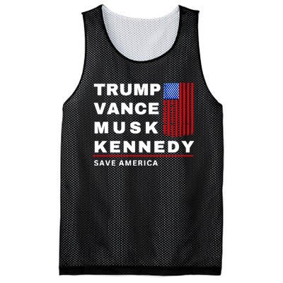 Trump Vance Musk Kennedy Save America Mesh Reversible Basketball Jersey Tank