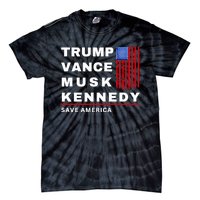 Trump Vance Musk Kennedy Save America Tie-Dye T-Shirt