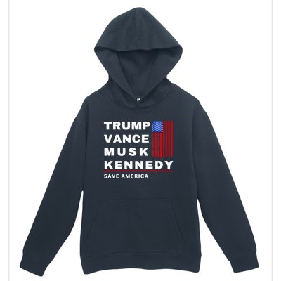 Trump Vance Musk Kennedy Save America Urban Pullover Hoodie