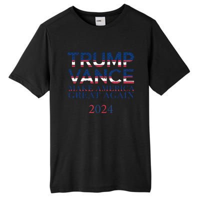 Trump Vance Make America Great Again 2024 Pro Trump Support Maga Trump Us Flag Tall Fusion ChromaSoft Performance T-Shirt