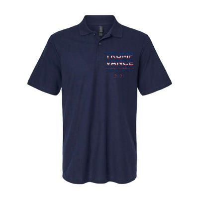 Trump Vance Make America Great Again 2024 Pro Trump Support Maga Trump Us Flag Softstyle Adult Sport Polo