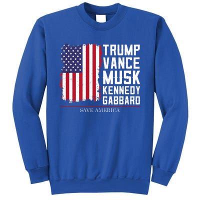 Trump Vance Musk Kennedy Gabbard 2024 Save America Sweatshirt