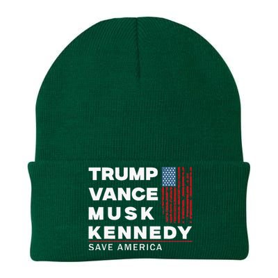 Trump Vance Musk Kennedy Save America 2024 Knit Cap Winter Beanie