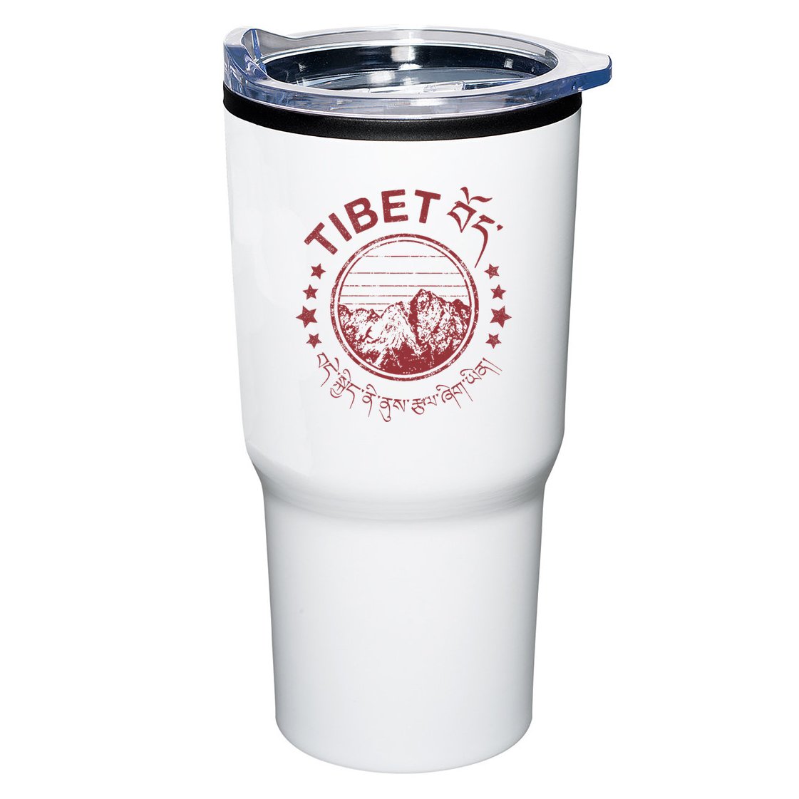 Tibet Vintage Mountains Tibetan Script Tumbler