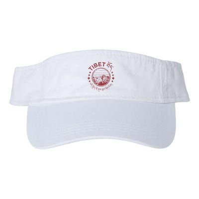 Tibet Vintage Mountains Tibetan Script Visor