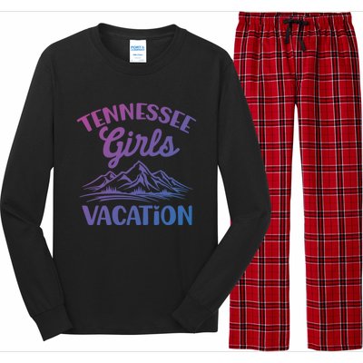 Tennessee Vacation Mountain Memories Vacation Gift Long Sleeve Pajama Set