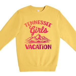 Tennessee Vacation Mountain Memories Vacation Gift Premium Crewneck Sweatshirt