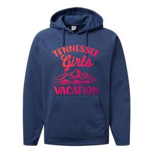 Tennessee Vacation Mountain Memories Vacation Gift Performance Fleece Hoodie