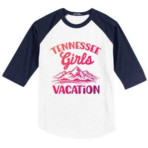 Tennessee Vacation Mountain Memories Vacation Gift Baseball Sleeve Shirt