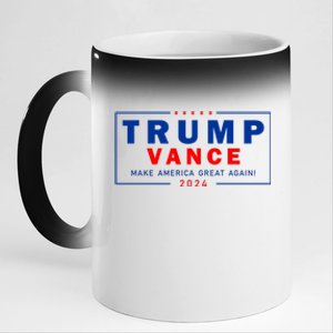 Trump Vance Make America Great Again 2024 Usa 11oz Black Color Changing Mug