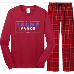 Trump Vance Make America Great Again 2024 Usa Long Sleeve Pajama Set