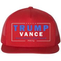 Trump Vance Make America Great Again 2024 Usa Flat Bill Trucker Hat