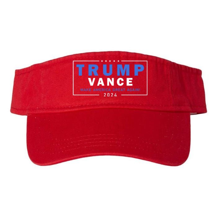 Trump Vance Make America Great Again 2024 Usa Valucap Bio-Washed Visor