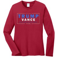 Trump Vance Make America Great Again 2024 Usa Ladies Long Sleeve Shirt