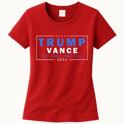 Trump Vance Make America Great Again 2024 Usa Womens T-Shirt