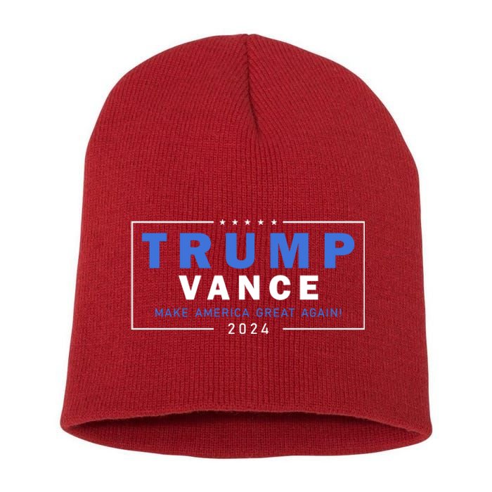 Trump Vance Make America Great Again 2024 Usa Short Acrylic Beanie