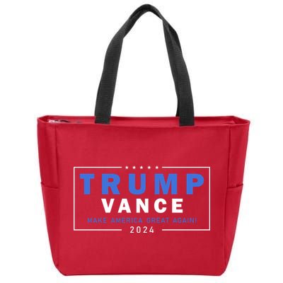 Trump Vance Make America Great Again 2024 Usa Zip Tote Bag