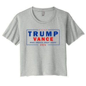 Trump Vance Make America Great Again 2024 Usa Women's Crop Top Tee