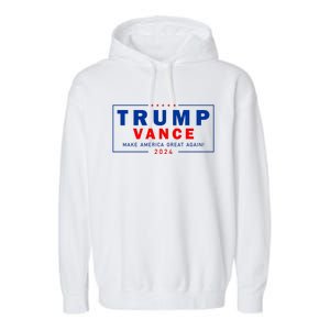 Trump Vance Make America Great Again 2024 Usa Garment-Dyed Fleece Hoodie