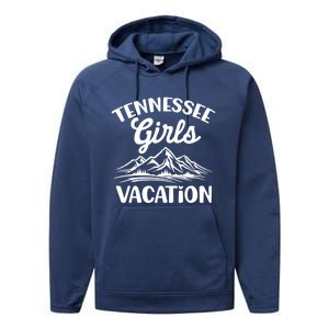 Tennessee Vacation Mountain Memories Vacation Gift Performance Fleece Hoodie