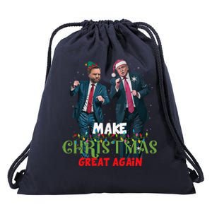 Trump Vance Make Christmas Great Again Humorous Christmas Drawstring Bag