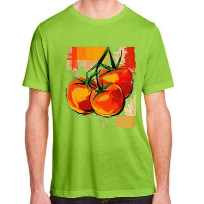 Tomato Vegetable Motif Art Tomato Adult ChromaSoft Performance T-Shirt