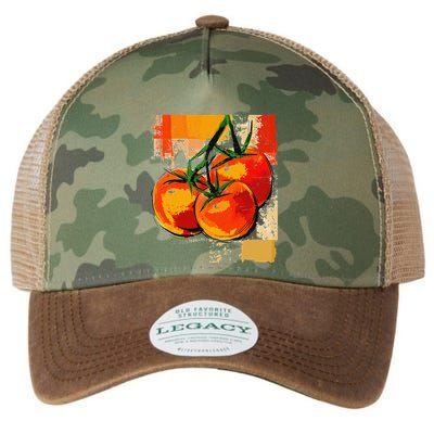 Tomato Vegetable Motif Art Tomato Legacy Tie Dye Trucker Hat