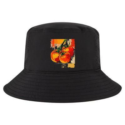 Tomato Vegetable Motif Art Tomato Cool Comfort Performance Bucket Hat