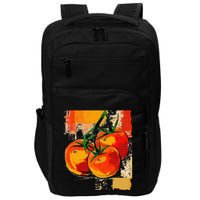 Tomato Vegetable Motif Art Tomato Impact Tech Backpack