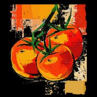 Tomato Vegetable Motif Art Tomato Impact Tech Backpack