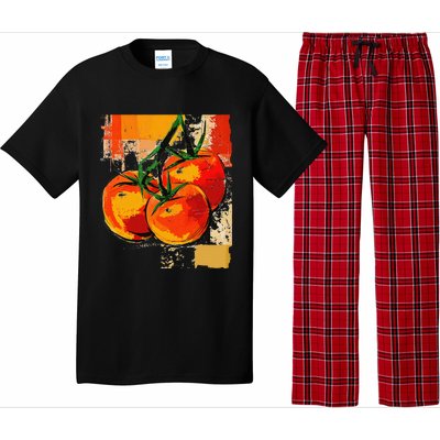 Tomato Vegetable Motif Art Tomato Pajama Set