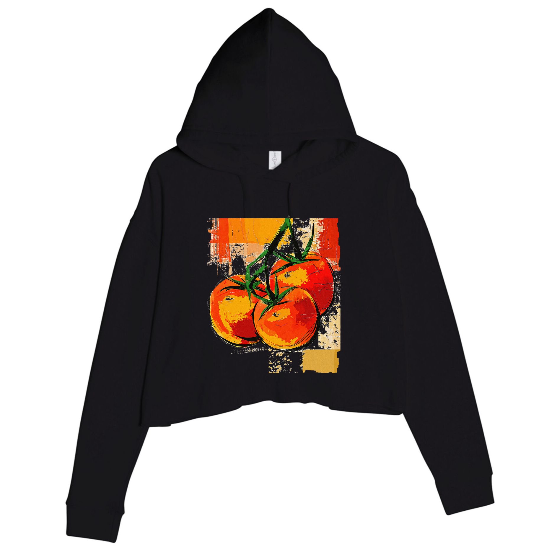 Tomato Vegetable Motif Art Tomato Crop Fleece Hoodie