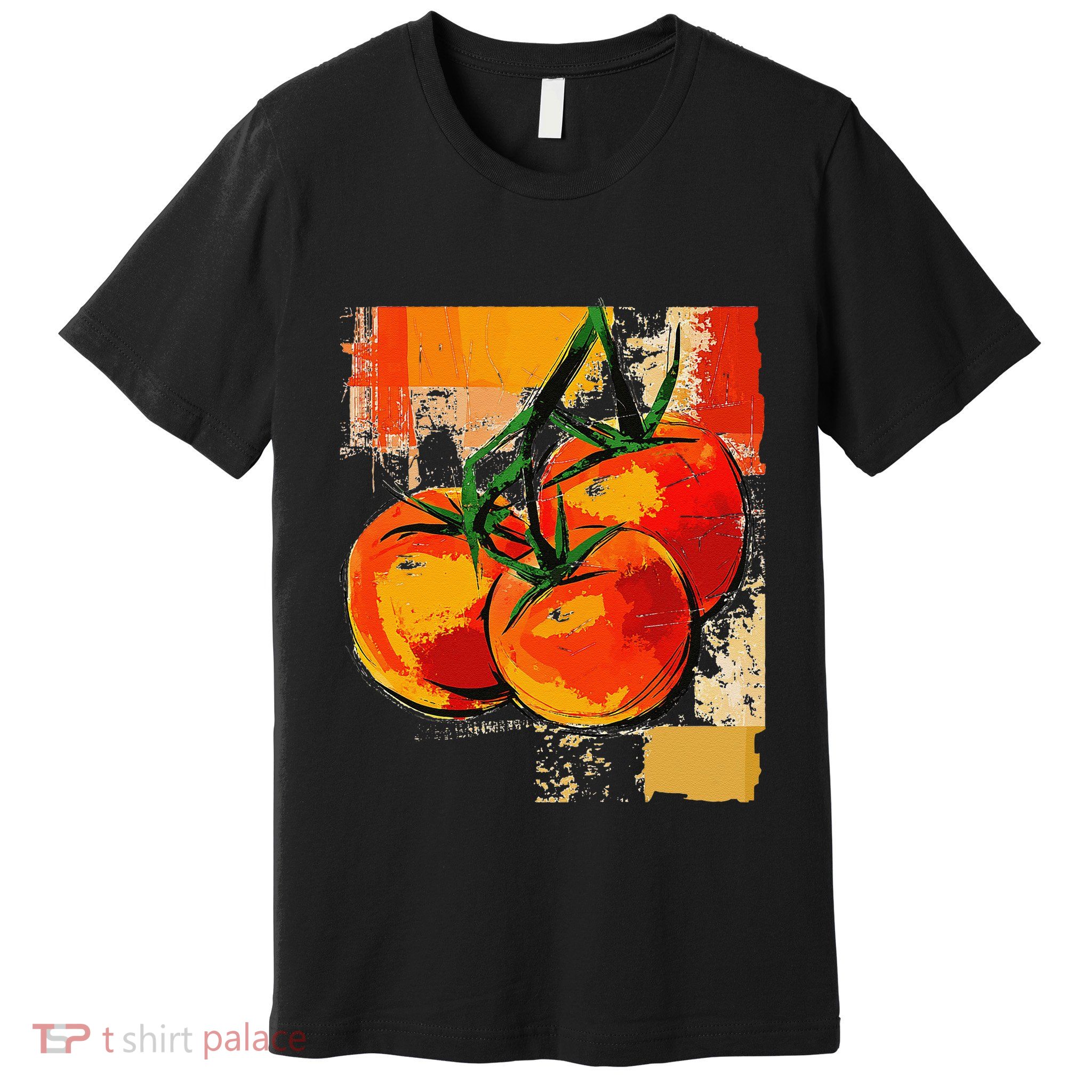 Tomato Vegetable Motif Art Tomato Premium T-Shirt
