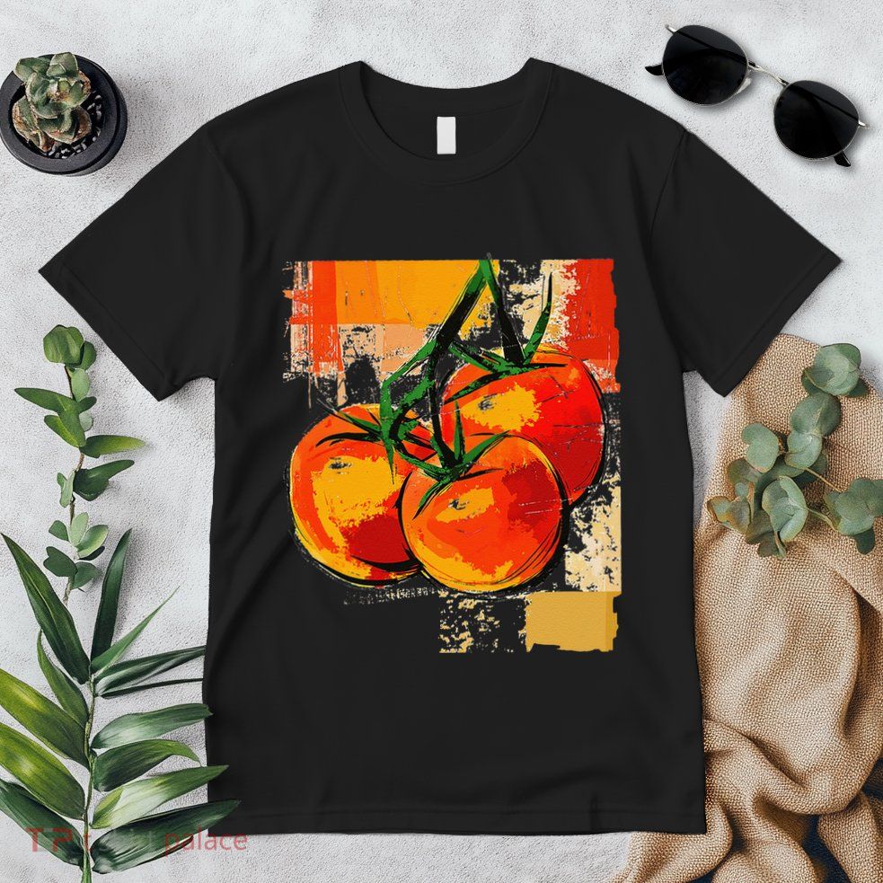 Tomato Vegetable Motif Art Tomato Premium T-Shirt