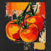 Tomato Vegetable Motif Art Tomato Hat