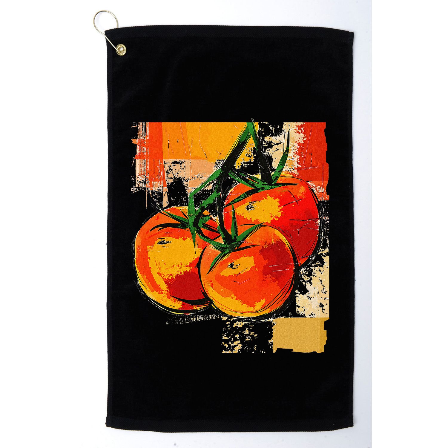 Tomato Vegetable Motif Art Tomato Golf Towel