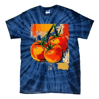 Tomato Vegetable Motif Art Tomato Tie-Dye T-Shirt