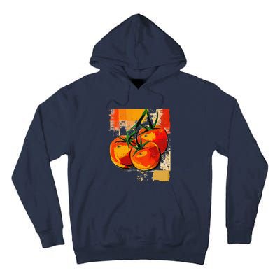 Tomato Vegetable Motif Art Tomato Tall Hoodie