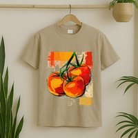Tomato Vegetable Motif Art Tomato T-Shirt