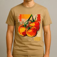 Tomato Vegetable Motif Art Tomato T-Shirt