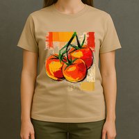 Tomato Vegetable Motif Art Tomato T-Shirt