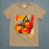 Tomato Vegetable Motif Art Tomato T-Shirt