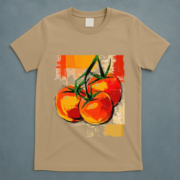 Tomato Vegetable Motif Art Tomato T-Shirt